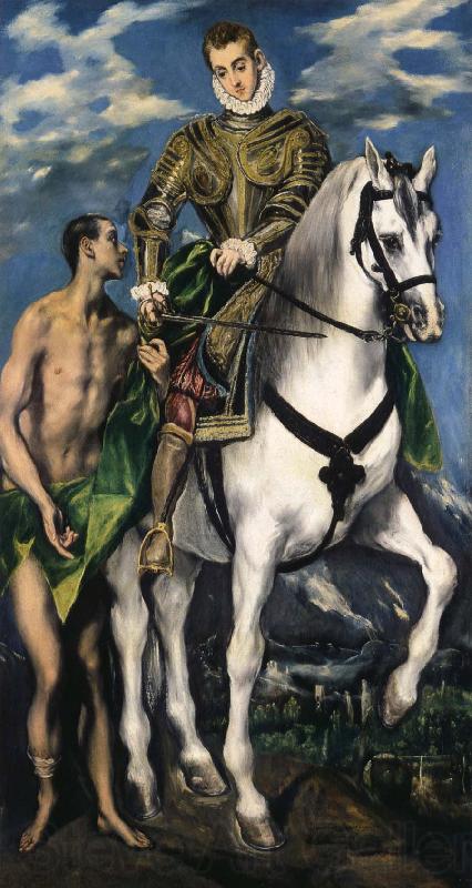 El Greco St Martin and the Beggar